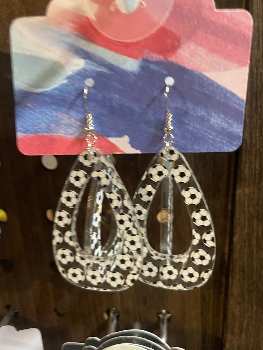Goal Setter - Soccer Themed Earrings Laser Cut Design