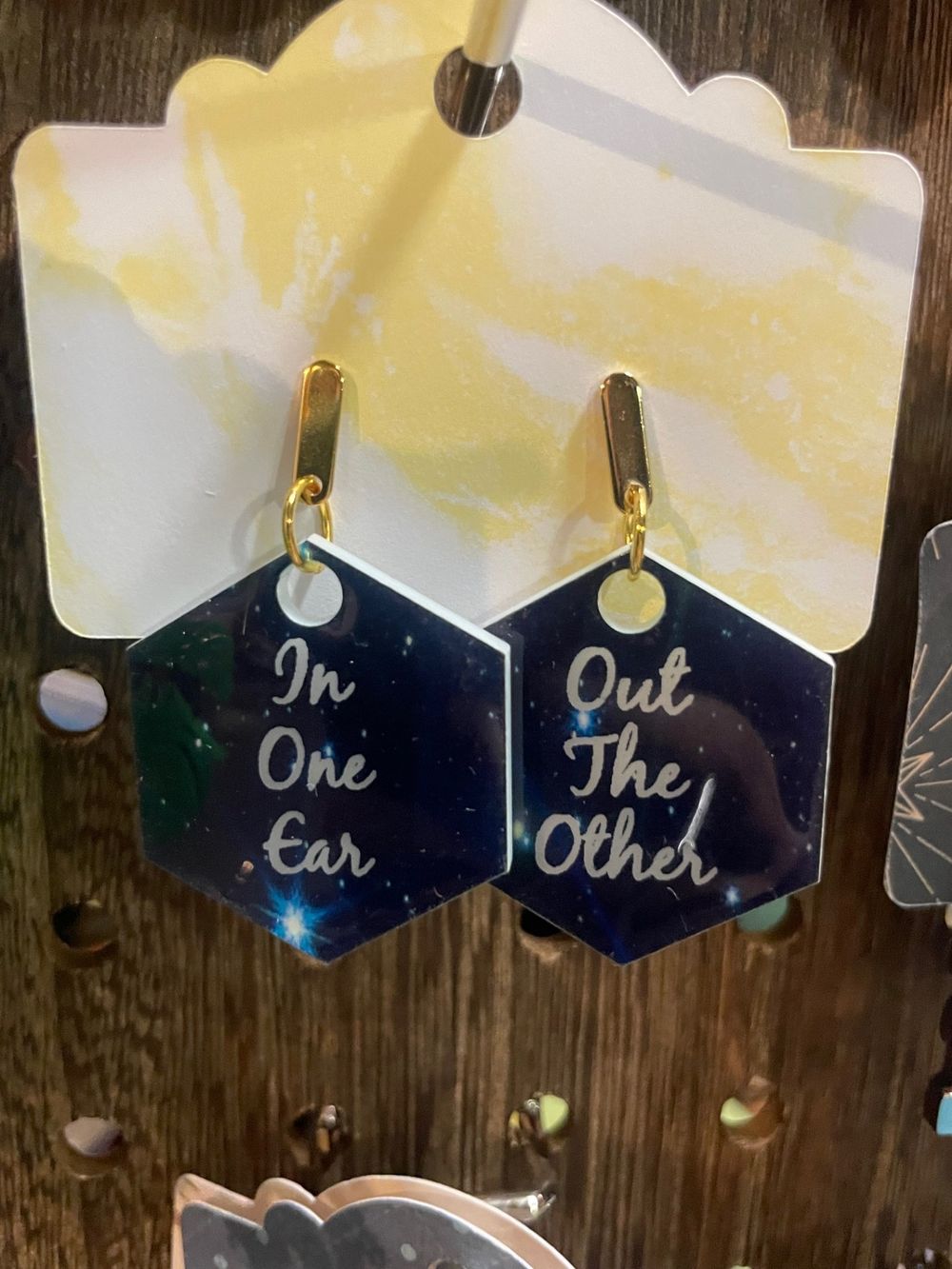 In One Ear, Out The Other Earrings
